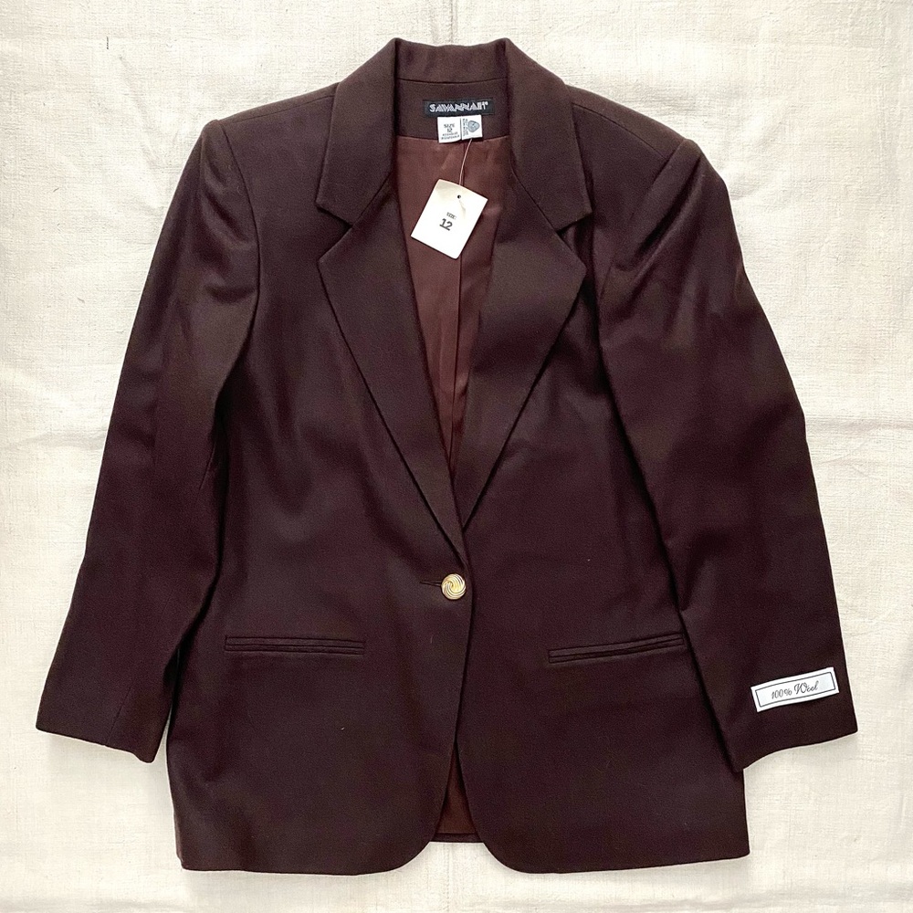 VTG Pure Wool Button Blazer